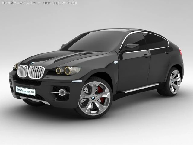 bmw x6 standard materials 3D Model .c4d .max .obj .3ds .fbx .stl .blend 