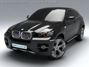 bmw x6 standard materials Model 3D