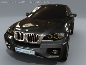bmw x6 standard materials Model 3D