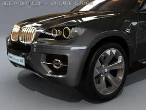 bmw x6 standard materials Model 3D