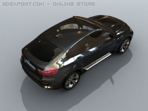 bmw x6 standard materials Model 3D