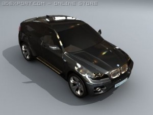 bmw x6 standard materials Model 3D