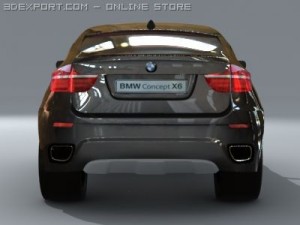 bmw x6 standard materials Model 3D