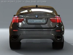 bmw x6 standard materials 3D Model