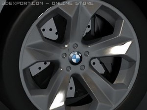 bmw x6 standard materials Model 3D