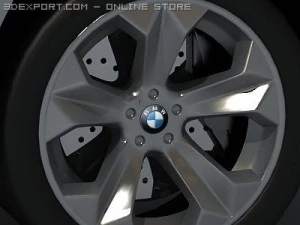 bmw x6 standard materials 3D Model