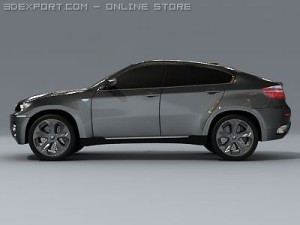 bmw x6 standard materials Model 3D
