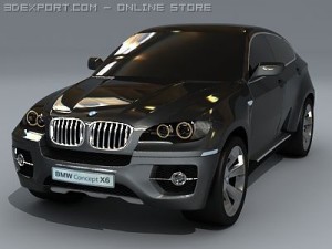 bmw x6 standard materials Model 3D
