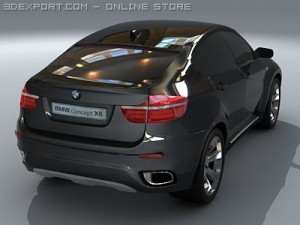 bmw x6 standard materials Model 3D