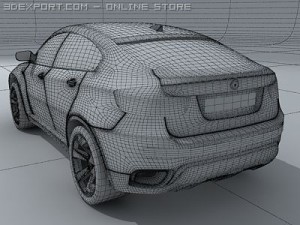 bmw x6 standard materials Model 3D