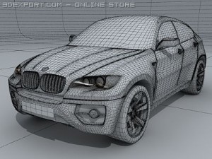 bmw x6 standard materials Model 3D