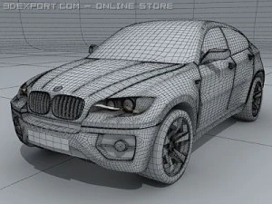 bmw x6 standard materials 3D Model