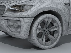 bmw x6 standard materials Model 3D