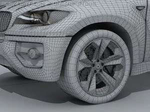 bmw x6 standard materials 3D Model