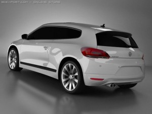 volkswagen scirocco standard m 3D Model