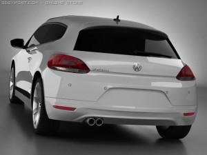 volkswagen scirocco standard m 3D Model
