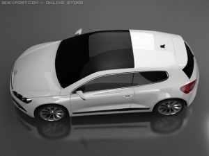 volkswagen scirocco standard m 3D Model