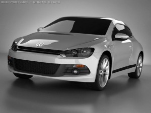 volkswagen scirocco standard m 3D Model