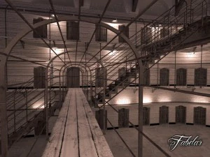 prison 01 night 3D Model