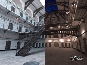 prison 01 day and night 3D Model
