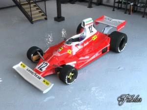 ferrari 312t garage 01 3D Model