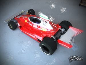 ferrari 312t garage 01 3D Модель