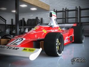 ferrari 312t garage 01 3D Модель