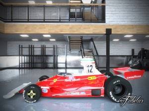 ferrari 312t garage 01 3D Модель