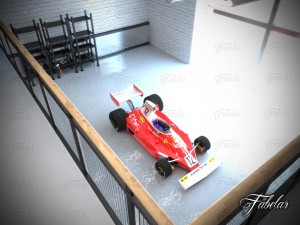 ferrari 312t garage 01 3D Модель