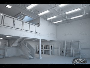 ferrari 312t garage 01 3D Модель