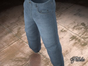 blue jeans Model 3D