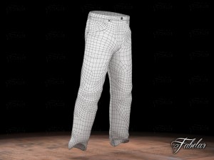 blue jeans Model 3D