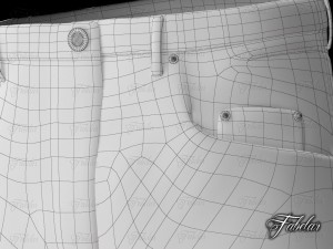 blue jeans Model 3D