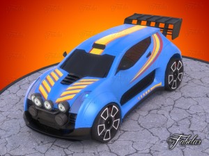 rally car 01 Modèle 3D