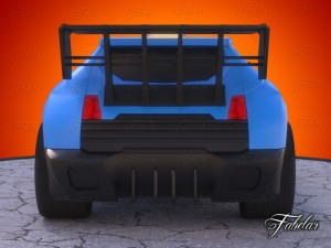 rally car 01 Modèle 3D