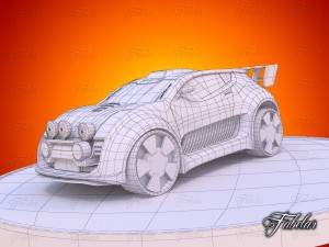 rally car 01 Modèle 3D