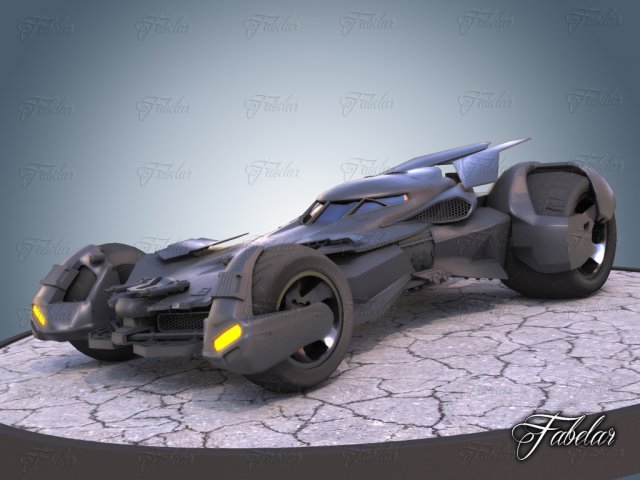 bat vehicle 01 3D Модель .c4d .max .obj .3ds .fbx .stl .blend 