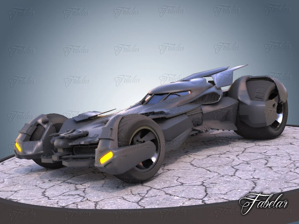 bat vehicle 01 3D Model .c4d .max .obj .3ds .fbx .stl .blend