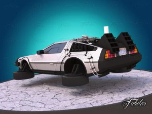 delorean - back to the future 3D Model