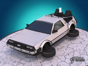 delorean - back to the future 3D Modell