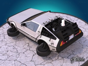 delorean - back to the future 3D Modell