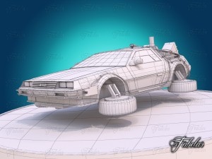 delorean - back to the future 3D Modell