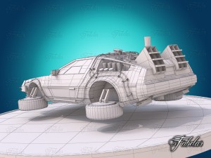 delorean - back to the future 3D Modell