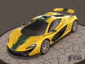 Mclaren p1 3D मॉडल