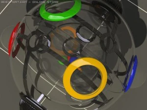 materiais padrão rubiks 360 Modelo 3D