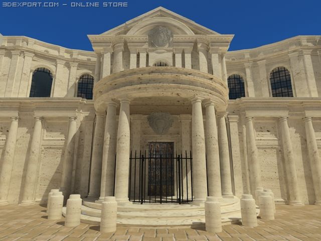 s maria della pace 3D Modell .c4d .max .obj .3ds .fbx .stl .blend 