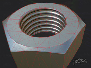 bolt lowpoly 3Dモデル