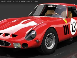 ferrari 250 gto 1963 std mat 3D Model
