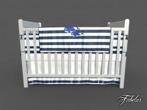 cot bed 3D Model