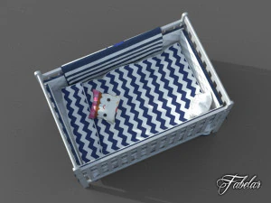 cot bed 3D Model